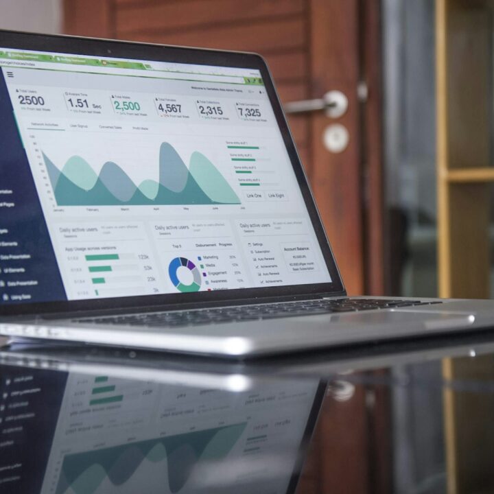AI powered marketing data analytics screen
