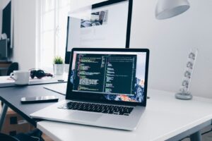 Web development code and website design project