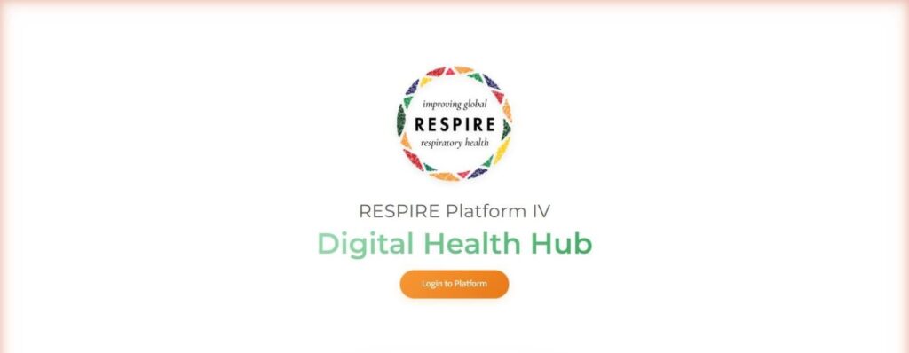 RESPIRE Digital Health Hub portal designed and developed by Softsols