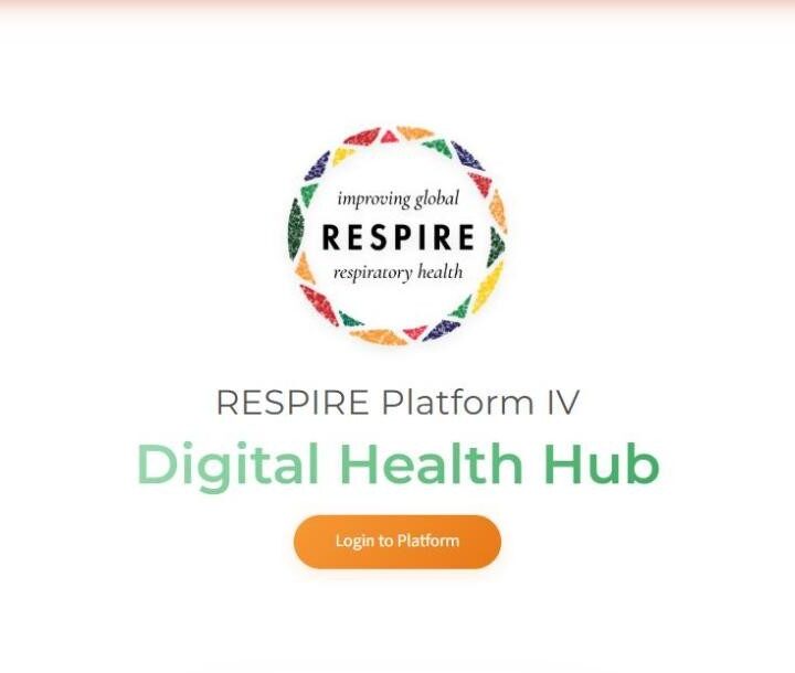 RESPIRE Platform IV Digital Health Hub portal designed and developed by Softsols
